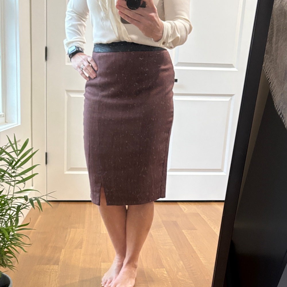The Limited Rich Brown Pencil Skirt